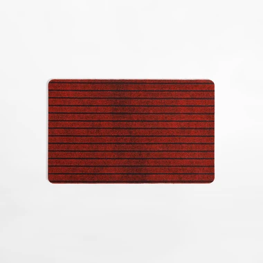Rohožka na boty STRIPES, červená, 50x80 cm