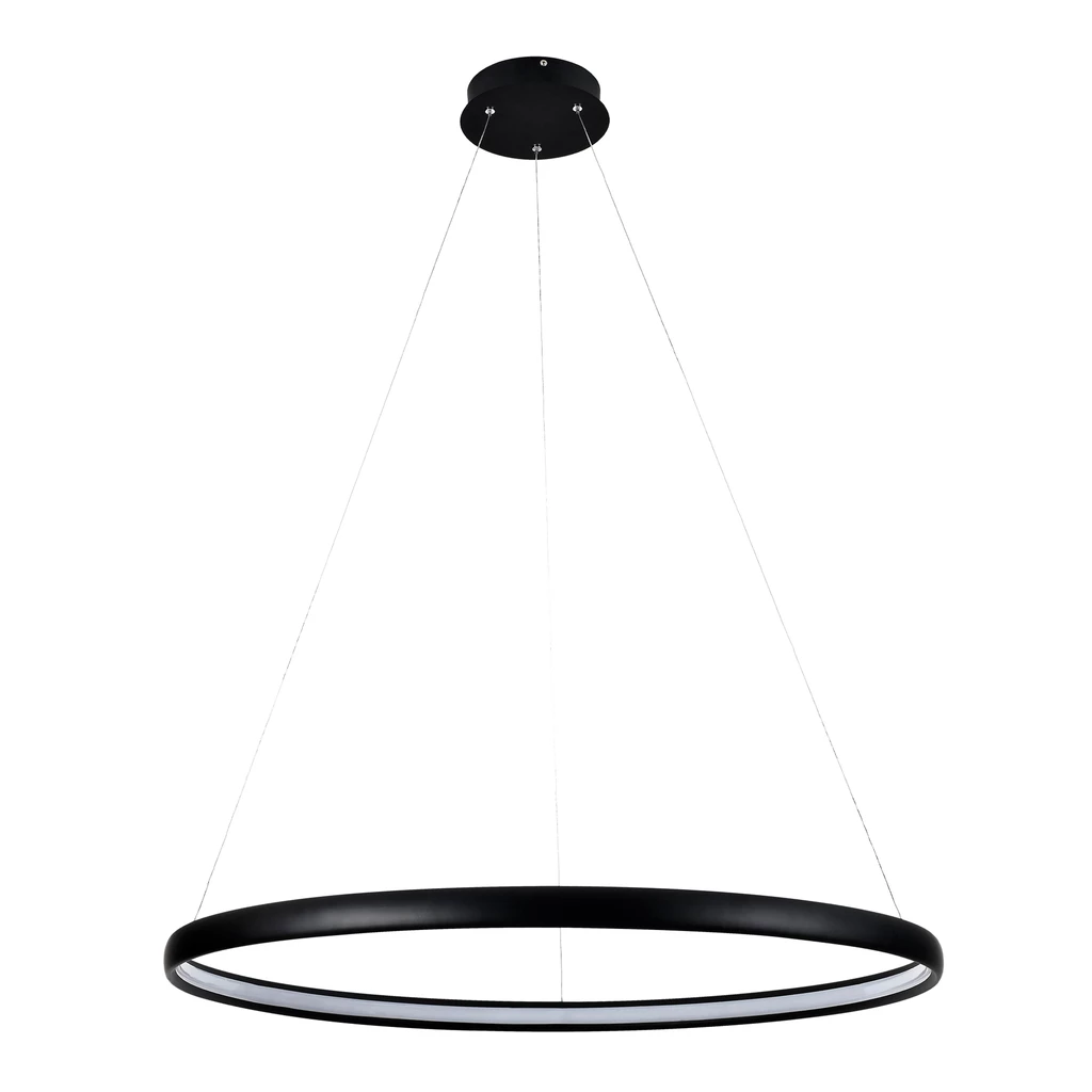 Černé závěsné LED svítidlo CARLO 80 cm