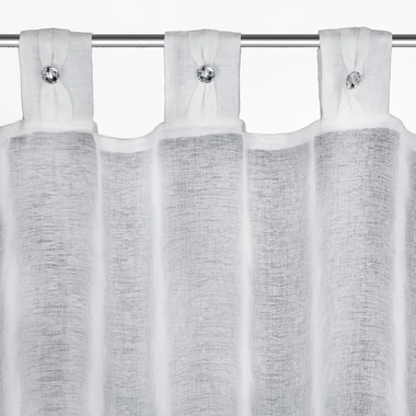 Vitrážková bílá záclona SEVILLA 60x150 cm