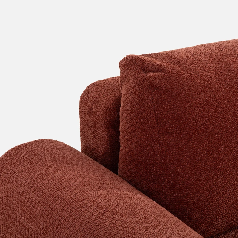 Vínová rohová sedací souprava s úložným prostorem PASSO M levá