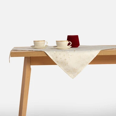 Vánoční ubrus krémový GLORIA 85x85 cm