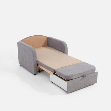 1-místná rozkládací pohovka MINI šedá.