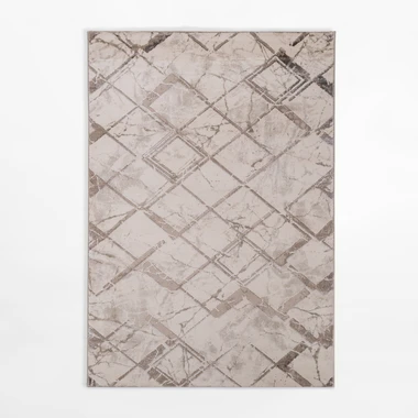 Krémový koberec s kosočtverci SPAZZIO 120x170 cm