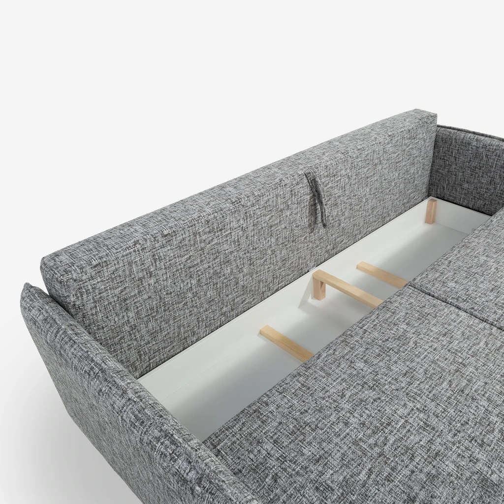 Třímístná rozkládací pohovka IRMINA šedá