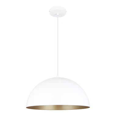 Bílé matné závěsné svítidlo VELA