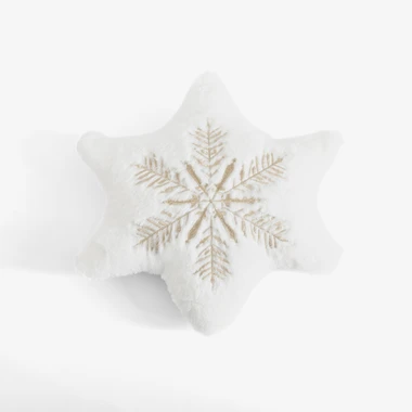 Polštář vánoční bílý STAR 35x35 cm