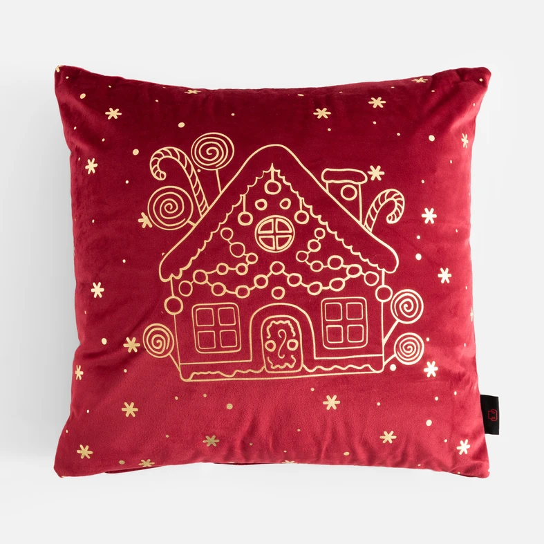 Vánoční povlak CANELLA červený 45x45 cm