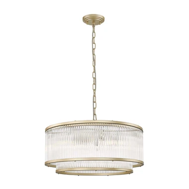 Lustr na řetězu zlatý SERGIO P0528-06H-V6AC