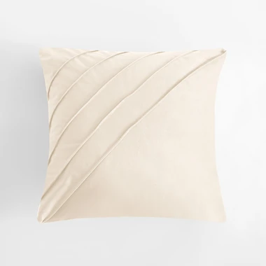 Krémový dekorační povlak na polštář CALLA 45x45 cm