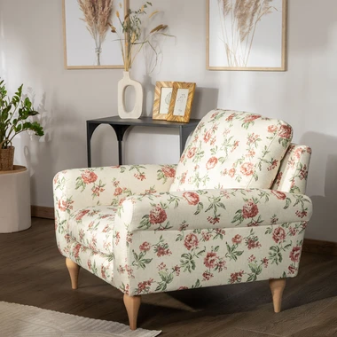 Křeslo vzor růže ROSE