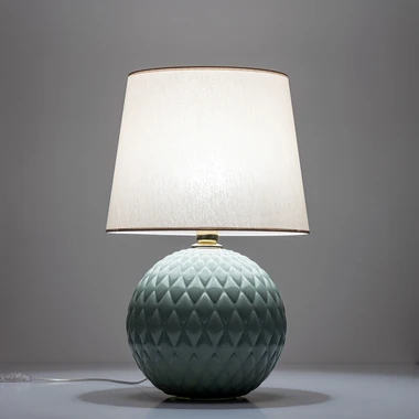 Stolní lampa mátovo-béžová SANTANA