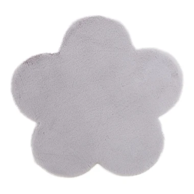 Šedý kobereček květina NEBBIA 60x60 cm