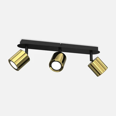 Černo-zlatá světelná lišta se 3 body DEMIA