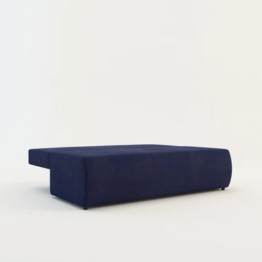 Modrá třímístná pohovka DELPO