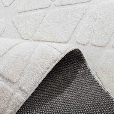 Krémový geometrický koberec ACTION 160x230 cm