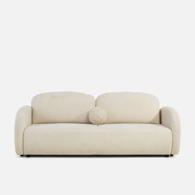 Třímístná rozkládací pohovka s úložným prostorem ROMA béžová