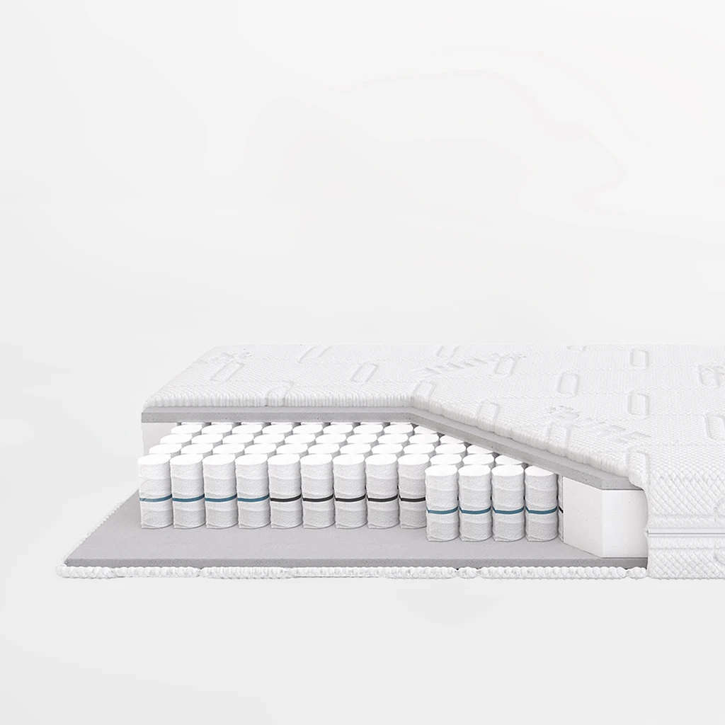 Materac ze sprężynami kieszeniowymi, o twardości H4