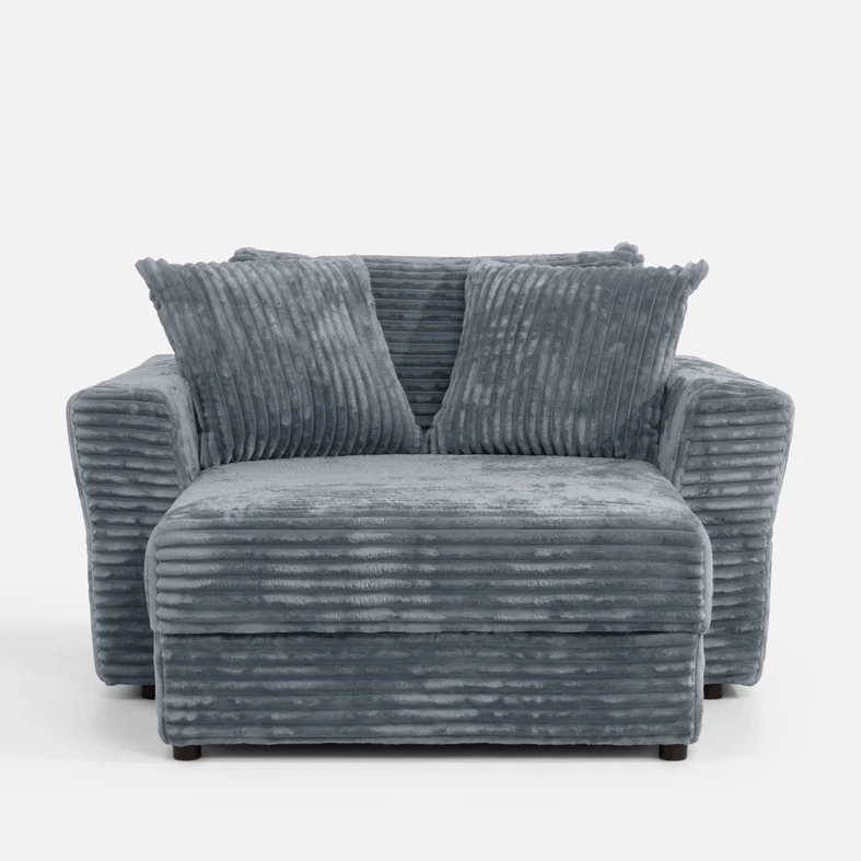 Křeslo loveseat šedé NOEMI