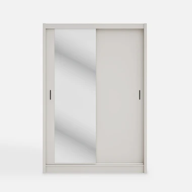 Šatní skříň se zrcadlem NESS 150 cm kašmír