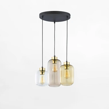 Hnědé závěsné svítidlo MARCO BROWN 3