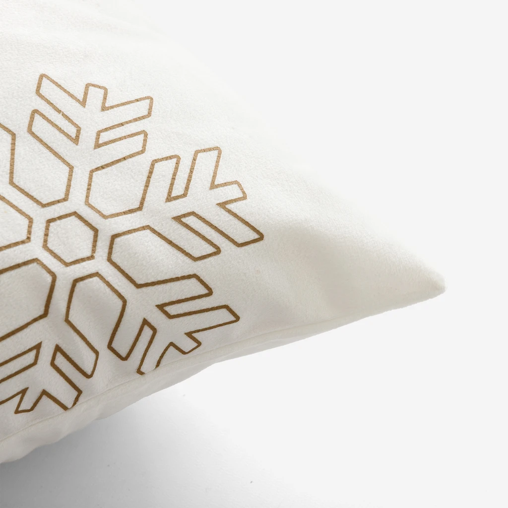 Povlak na polštář Vánoční bílý SNOV 45x45 cm