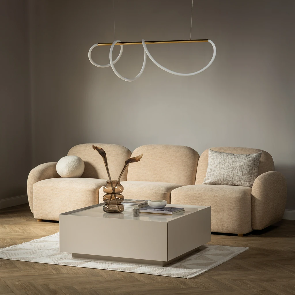 Zlatá lišta LED závěsné svítidlo BALBO