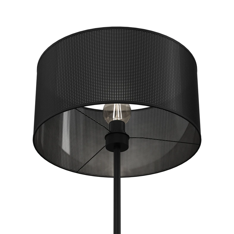 Černá stojací lampa LOFT