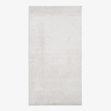 Krémový koberec s geometrickými vzory MODICA 80x150 cm