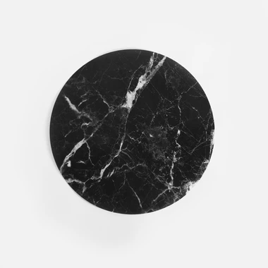 Kulaté černé prostírání 38 cm