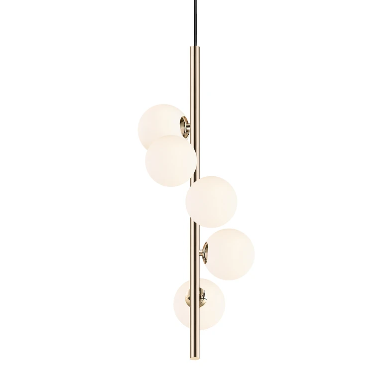 Lampa ARCTURUS posiada oprawę dla 5 żarówek LED typu G9 o mocy maksymalnej 4W.