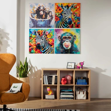 Obraz na plátně ZEBRA II 60x60 cm