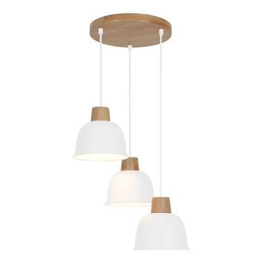 Bílé závěsné svítidlo ORLO III