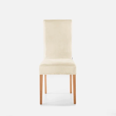 Potah na židli krémový SENTO 48x48x58 4 ks