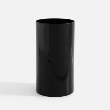 Skleněná váza černá LUCA 29 cm