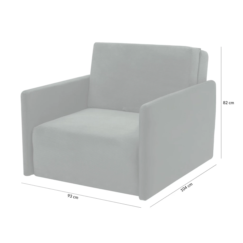Sofa amerykanka zielona 93 cm MIKE
