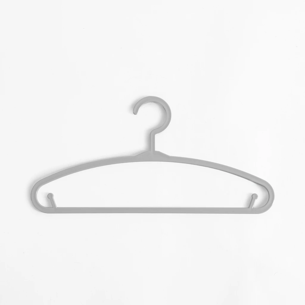 Sada dětských šatních ramínek šedých 6 ks