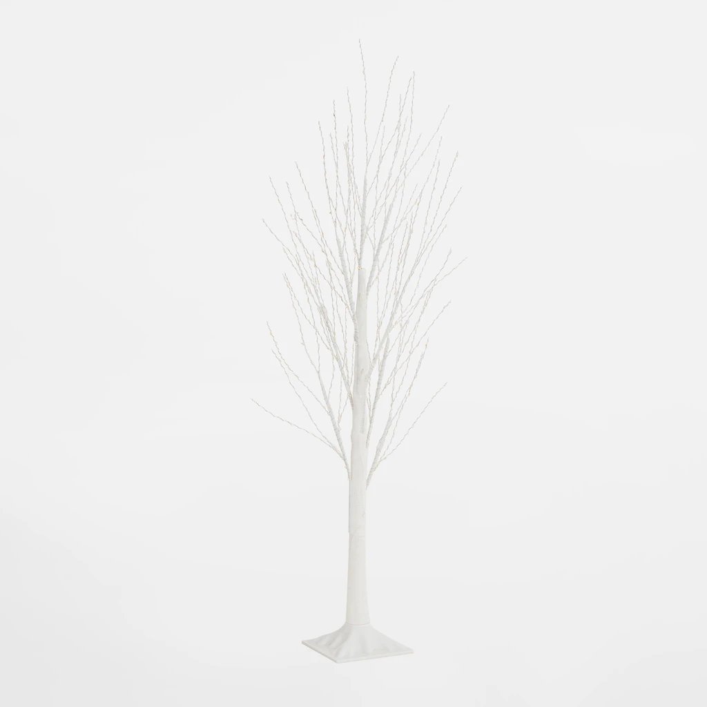 LED dekorace stromek IP44 120 cm bílý