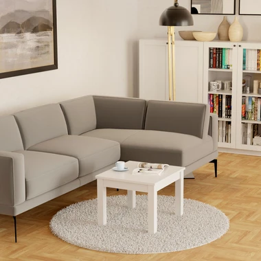 Bílý stolek UNO 50x55 cm