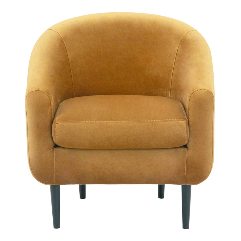 Hořčicové křeslo MILTON