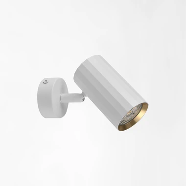 Bílo-zlaté 1 bodové nástěnné svítidlo NICEA