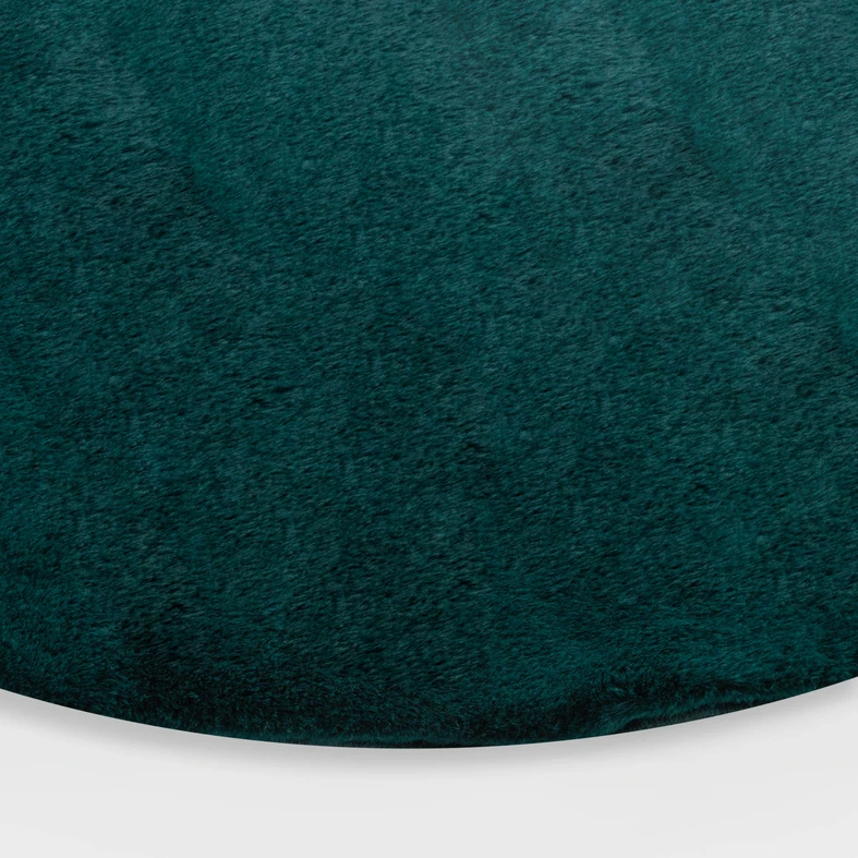 Koberec kulatý tmavě zelený RABBII 100 cm