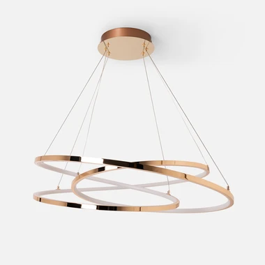 Zlaté LED závěsné svítidlo stuha CHOLET