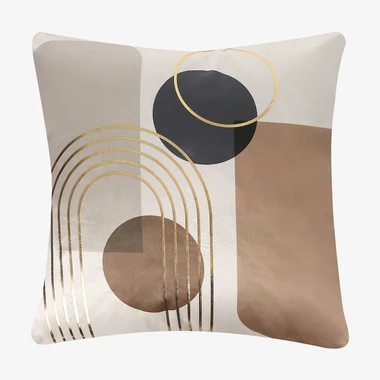 Béžový moderní povlak na polštář MODERNO 45x45 cm