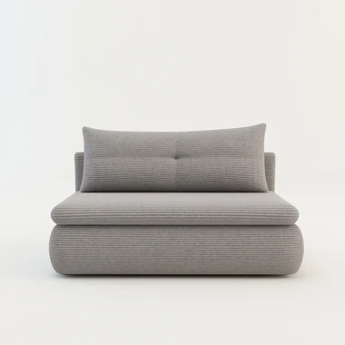 Šedá rozkládací 2místná pohovka ELIAS II