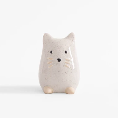 Porcelánová figurka, kočka, 13 cm, MIX