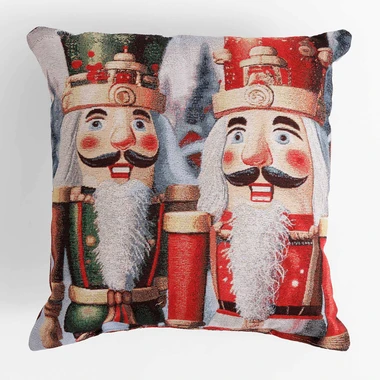 Vánoční polštář Louskáček FROSTY 43x43 cm