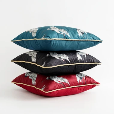 Dekorační povlak na polštář černý MELL 45x45 cm