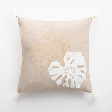 Dekorační povlak na polštář s rostlinným vzorem TANZA 45x45 cm