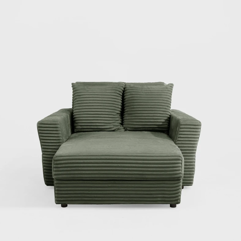 Křeslo loveseat zelené NOEMI