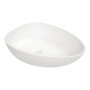 Umyvadlo na desku bílé ALPINIA 47 cm